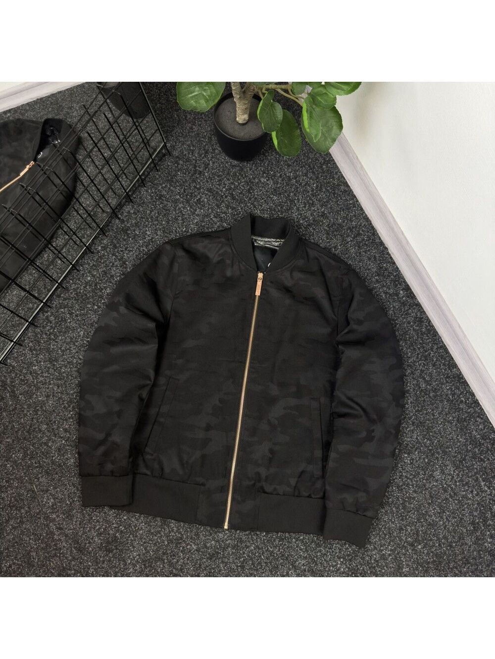 Givenchy Y2K Black Camo Lightweight Men's Bomber Jacket